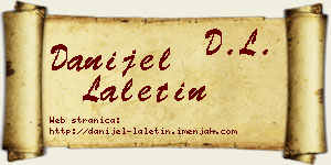 Danijel Laletin vizit kartica